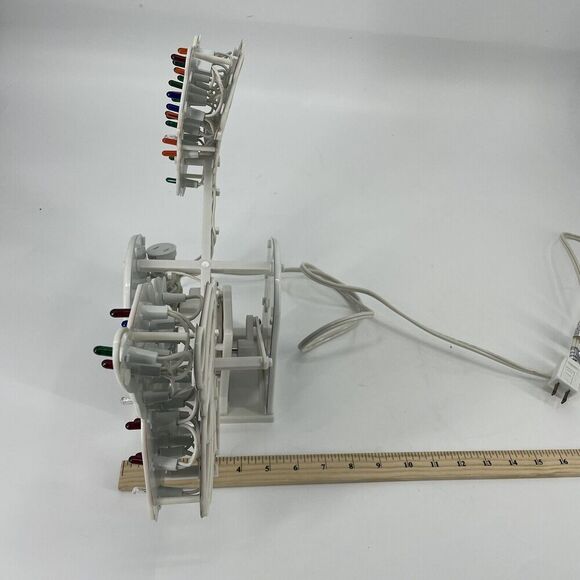 Vintage Christmas Santa Snowman Light Up See Saw Decor INDOOR Motorized - Picture 11 of 13